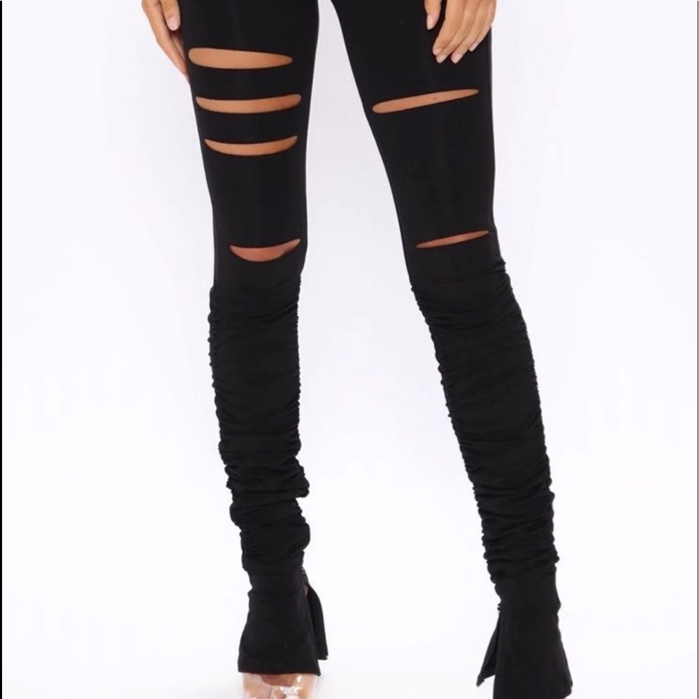 Fashion Nova Stacked Pants